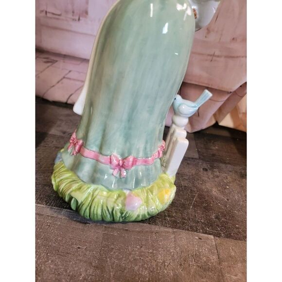 Ceramic gardening Bunny AS IS Easter flower bird - Picture 13 of 13